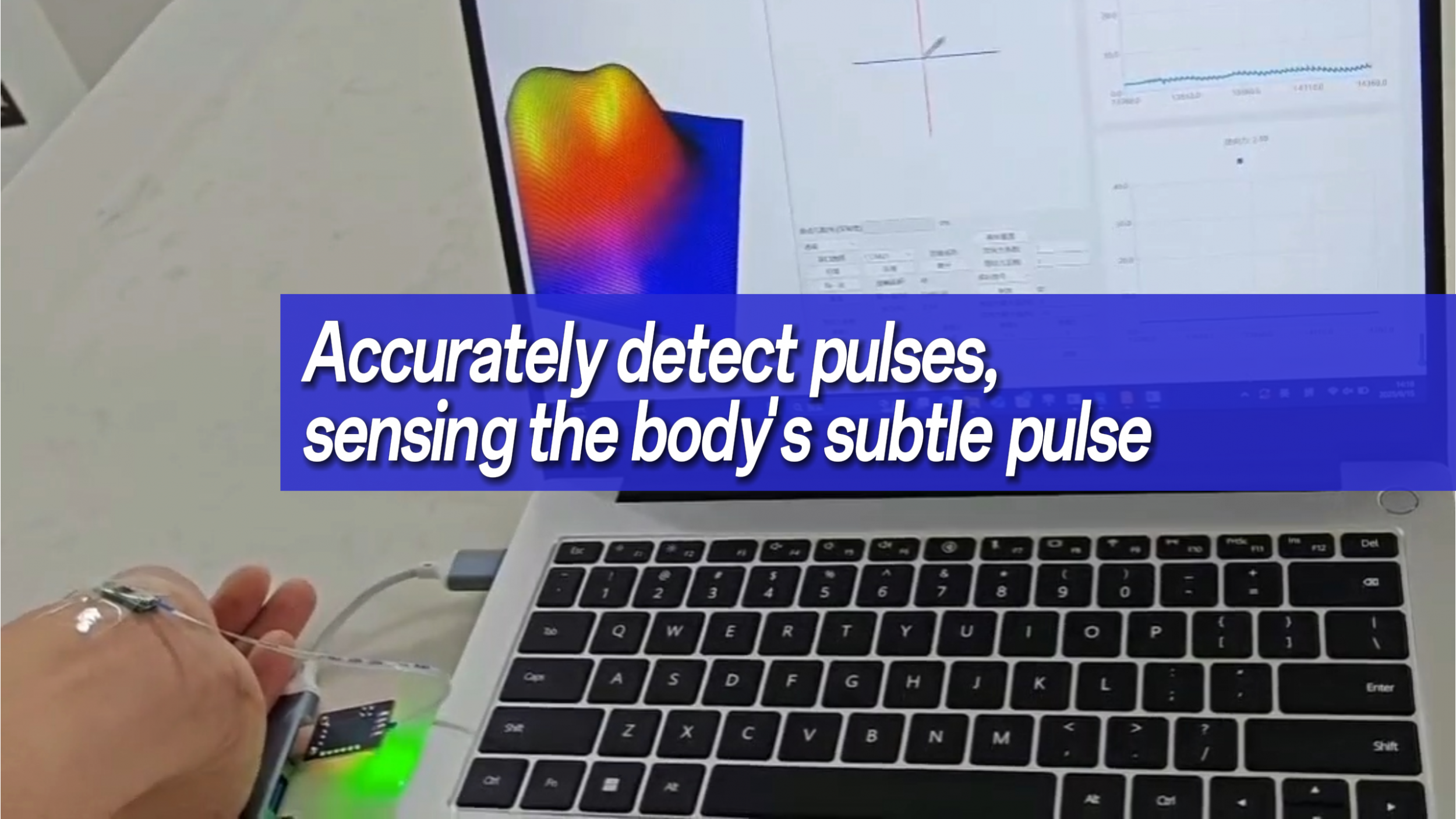 Accurately detect pulses, sensing the body's subtle pulse